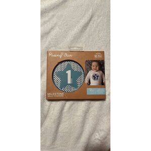 NEW Rising Stars 12 Milestone Belly Stickers baby‎ boy theme